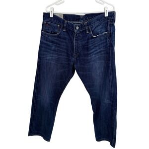 Polo Ralph Lauren Jeans Mens 34x30 Blue Dark Wash Straight‎ Leg Classic Fit